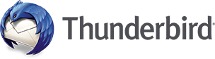 logo de thunderbird, un oiseau de tonerre bleu.